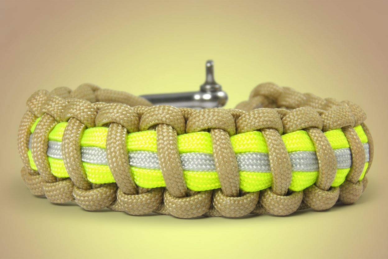 Paracord Armband-Firefighter-Feuerwehr-Männer Armband-Frauen Armband-Tan 380