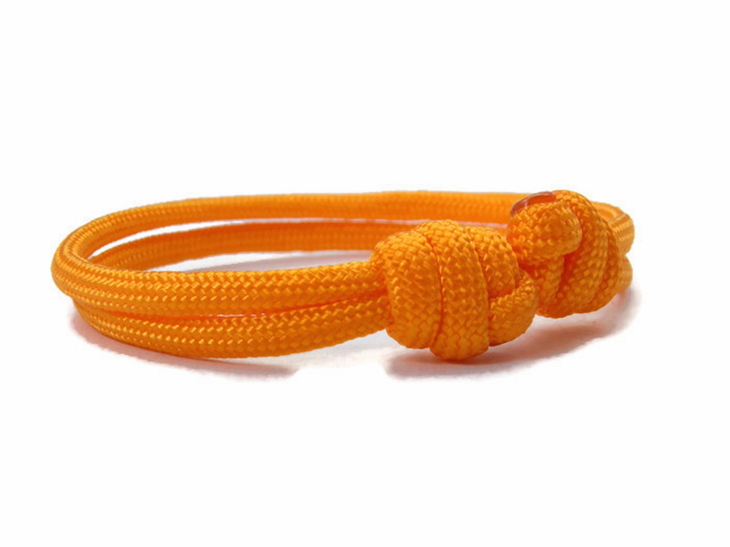 Paracord Surfer Armband-verstellbar-Maritimes Armband-Apricot Orange