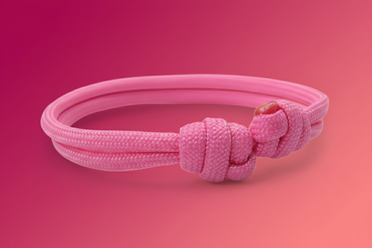Paracord Surfer Armband-verstellbar-Maritimes Armband-Bubble Gum
