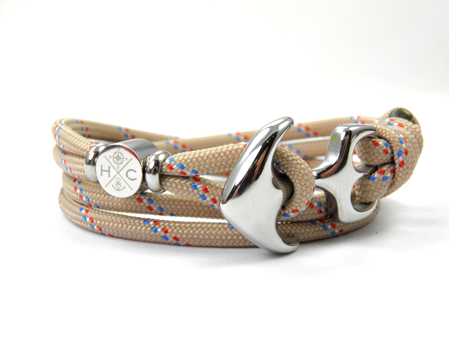 Maritimes Surfer Edelstahl Anker Armband-US Paracord III-Verstellbar-Unisex-Frauen, u. Männer Armband-Geschenk-Camp Holland