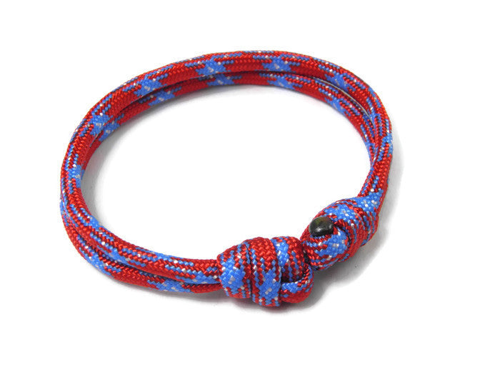 Paracord Surfer Armband-verstellbar-Maritimes Armband-Confederate