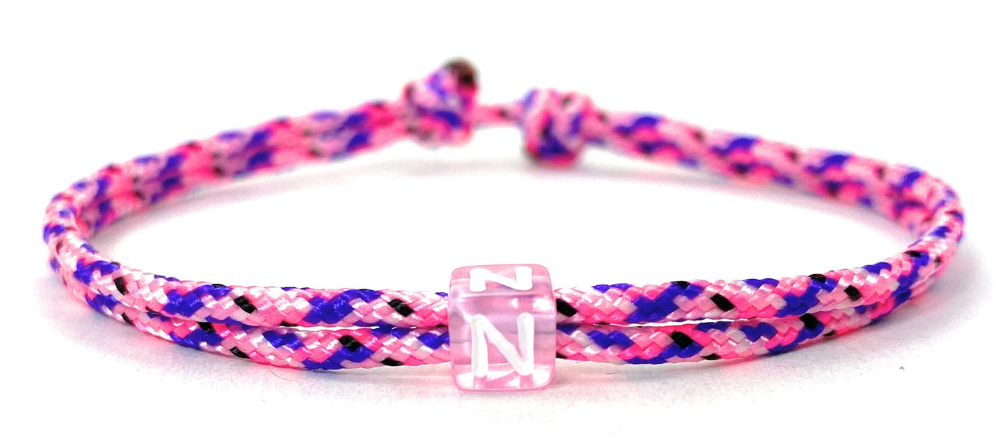 Freundschaftsarmband mit Buchstabe, Surfer Buchstaben Armband, Verstellbar, Country Girl