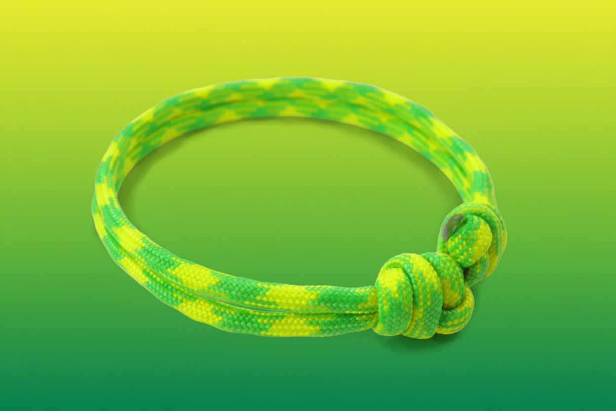 Paracord Surfer Armband-verstellbar-Maritimes Armband-Dayglow