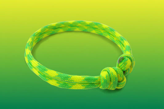 Paracord Surfer Armband-verstellbar-Maritimes Armband-Dayglow