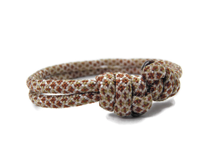 Paracord Surfer Armband-verstellbar-Maritimes Armband-Desert Sand