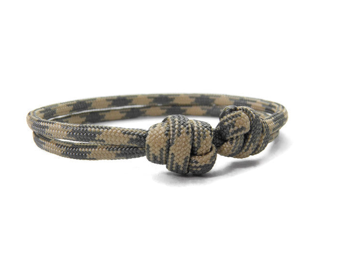 Paracord Surfer Armband-verstellbar-Maritimes Armband-Dessert Sand