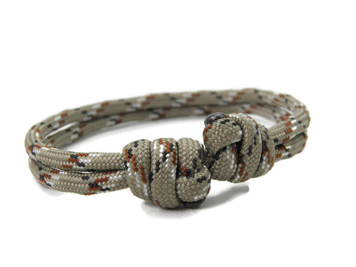 Paracord Surfer Armband-verstellbar-Maritimes Armband-Dessert Camo
