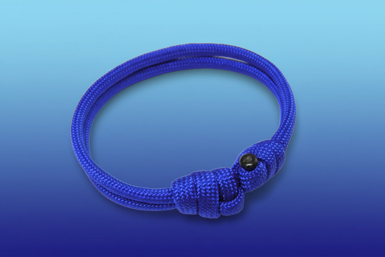 Paracord Surfer Armband-verstellbar-Maritimes Armband-Electric Blue