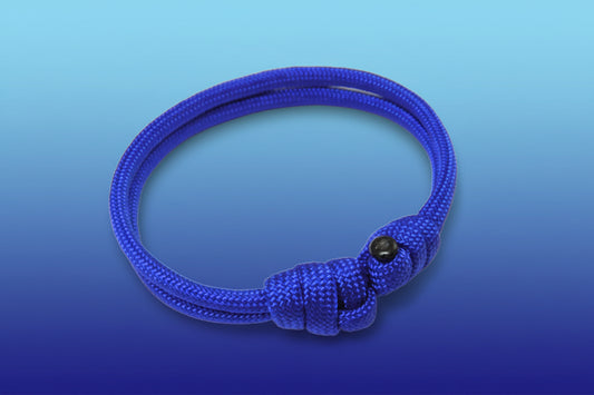 Paracord Surfer Armband-verstellbar-Maritimes Armband-Electric Blue