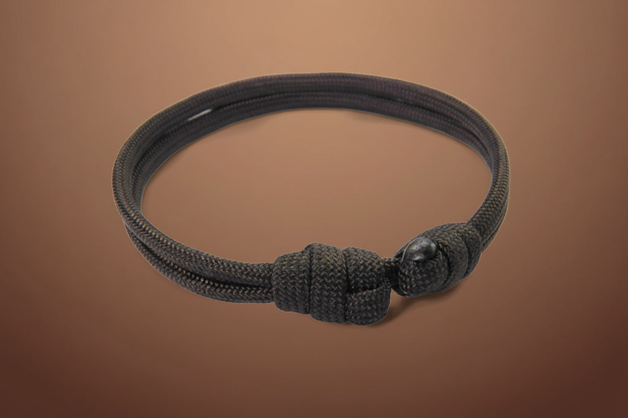 Paracord Surfer Armband-verstellbar-Maritimes Armband-Espresso Brown