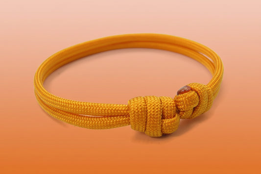 Paracord Surfer Armband-verstellbar-Maritimes Armband-Fox Orange