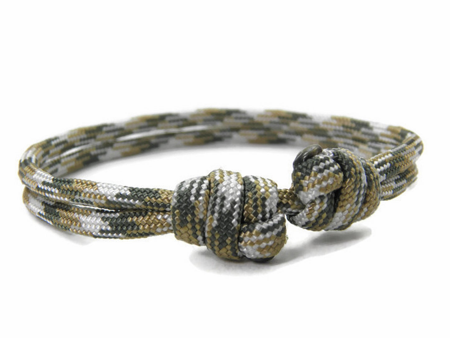 Paracord Surfer Armband-verstellbar-Maritimes Armband-Front Rage Camo