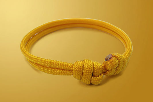 Paracord Surfer Armband-verstellbar-Maritimes Armband-Goldenrod
