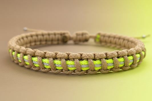 Paracord Firefighter Armband-Verstellbar-Dünnes Feuerwehr Armband-Paracord Typ 1-Tan 380