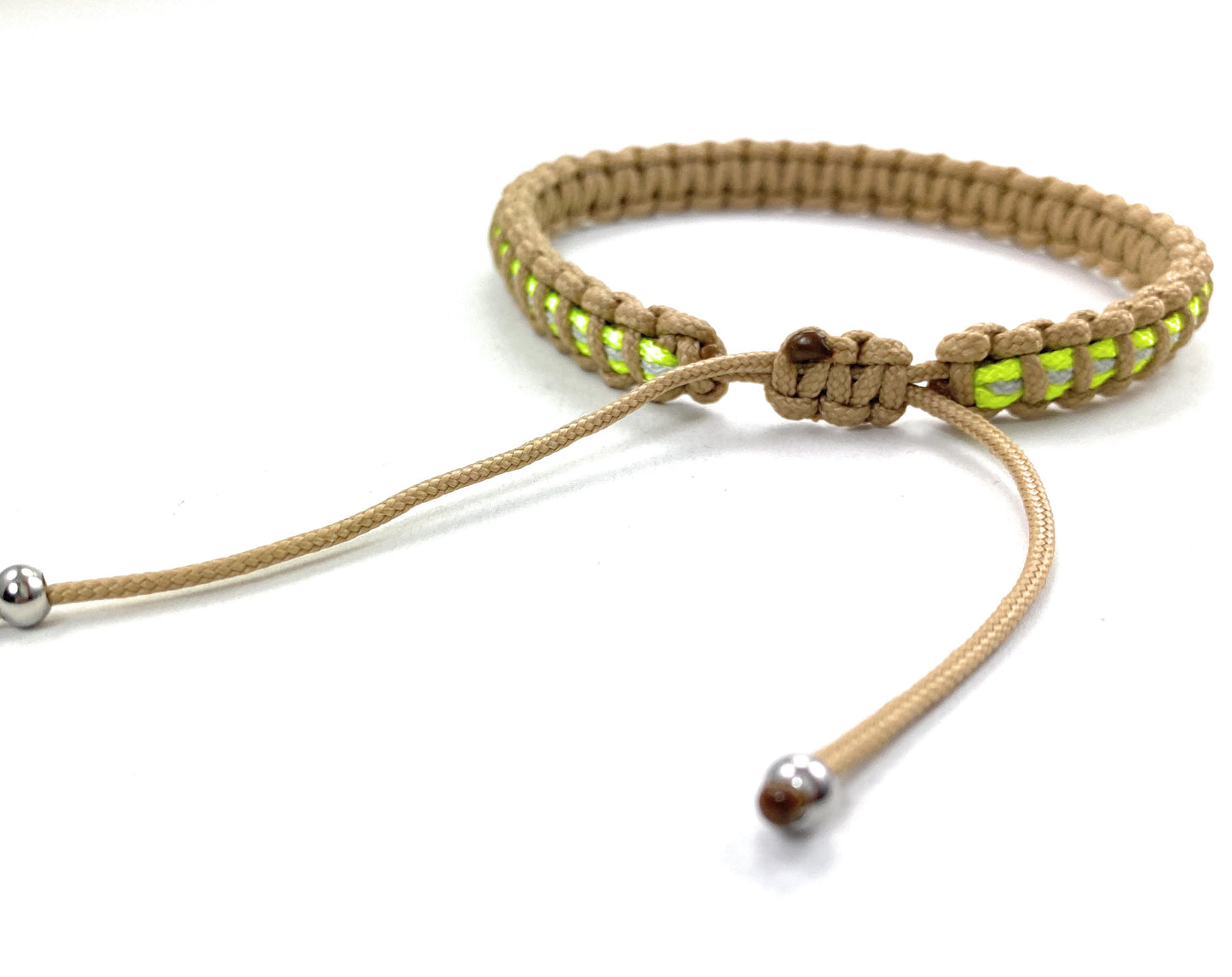 Paracord Firefighter Armband-Verstellbar-Dünnes Feuerwehr Armband-Paracord Typ 1-Tan 380
