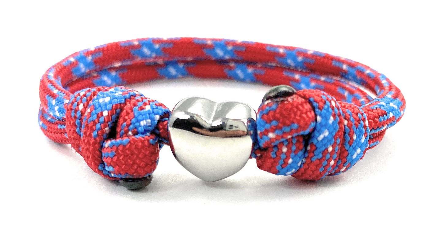 Paracord Surfer Armband-verstellbar-Maritimes Armband-Confederate