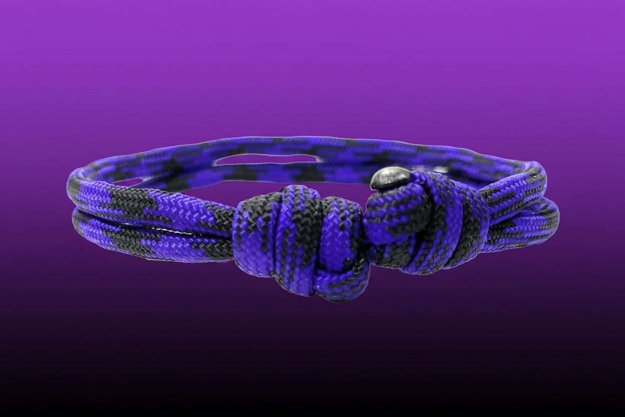Paracord Surfer Armband-verstellbar-Maritimes Armband-Blackberry