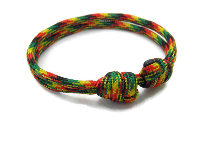 Paracord Surfer Armband-verstellbar-Maritimes Armband-Jamaican