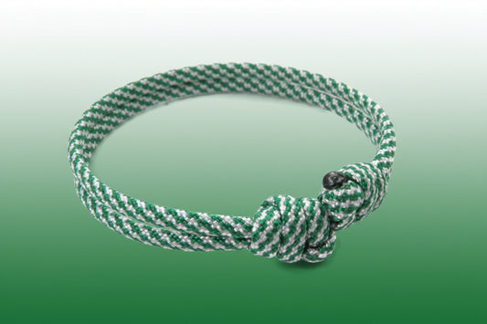 Paracord Surfer Armband-verstellbar-Maritimes Armband-Kelly Green Spiral