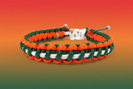 Paracord Armband Verstellbar-Teamfarben oder nach Wunsch- Paracord Typ 1