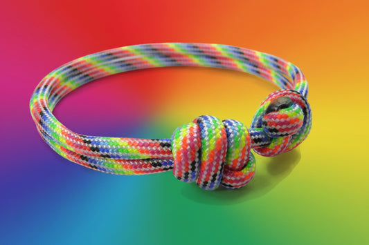 Paracord Surfer Armband-verstellbar-Maritimes Armband-Light Stripes