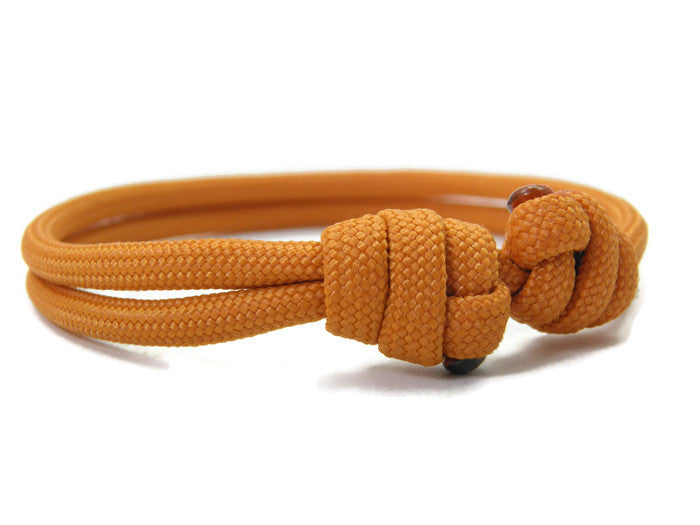 Paracord Surfer Armband-verstellbar-Maritimes Armband-Mustard