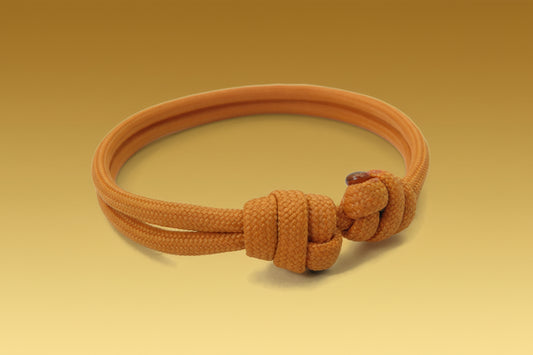 Paracord Surfer Armband-verstellbar-Maritimes Armband-Mustard