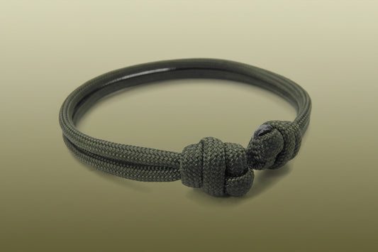 Paracord Surfer Armband-verstellbar-Maritimes Armband-Oliv Drab