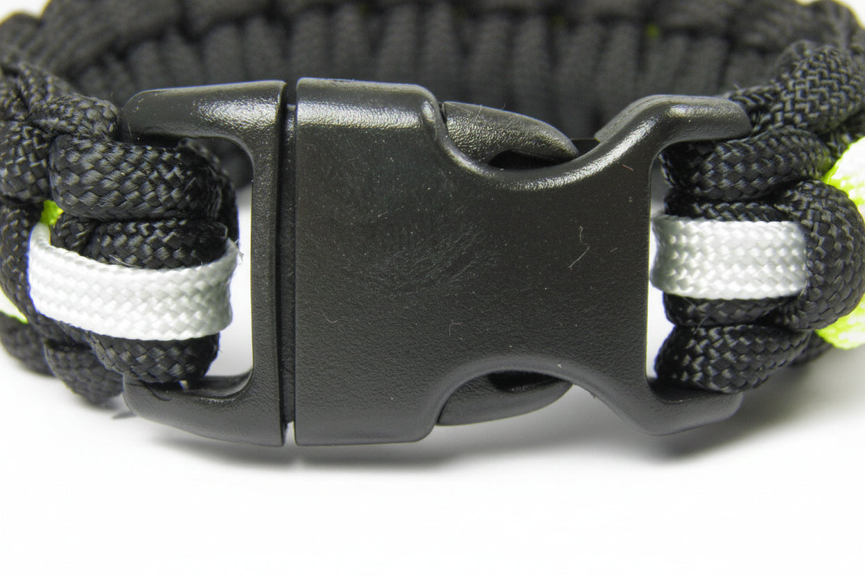 Paracord Armband-Firefighter-Feuerwehr-Männer Armband-Frauen Armband-Schwarz