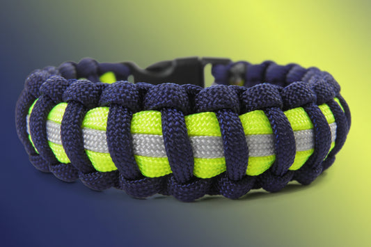 Paracord Armband-Firefighter-Feuerwehr-Männer Armband-Frauen Armband-Midnightblue