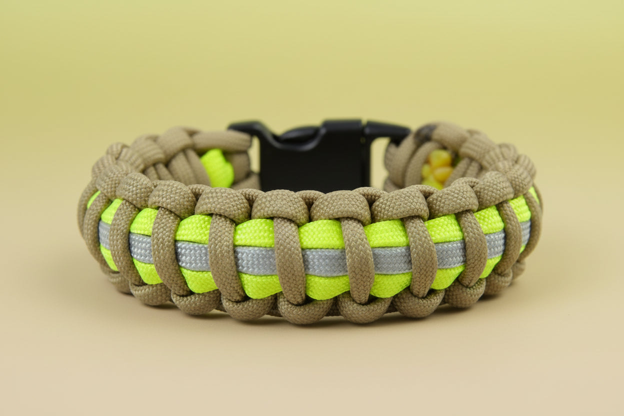 Paracord Armband-Firefighter-Feuerwehr-Männer Armband-Frauen Armband-Tan 380