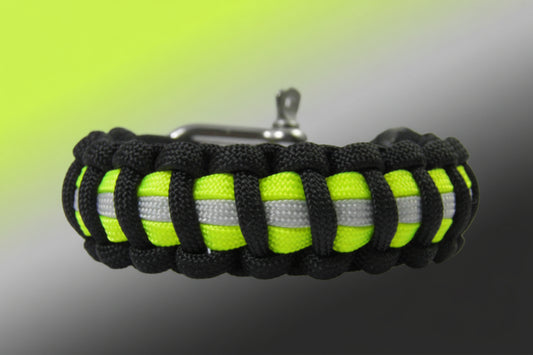 Paracord Armband-Firefighter-Feuerwehr-Männer Armband-Frauen Armband-Black