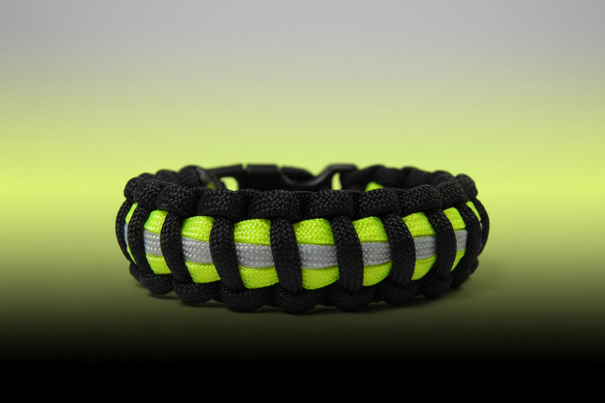 Paracord Armband-Firefighter-Feuerwehr-Männer Armband-Frauen Armband-Schwarz