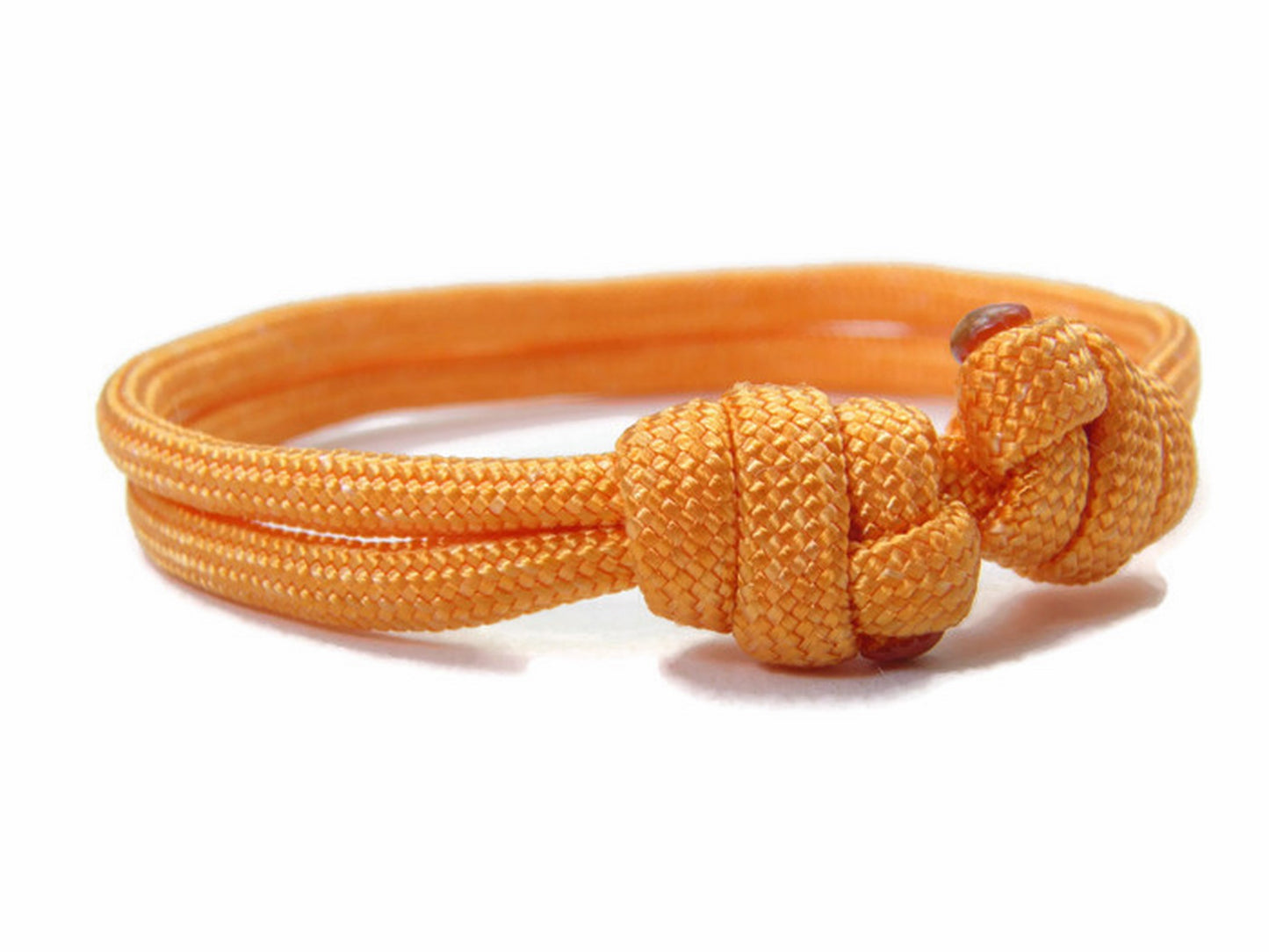 Paracord Surfer Armband-verstellbar-Maritimes Armband-Pastel Orange