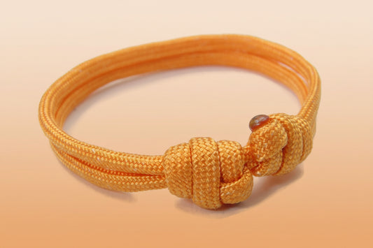 Paracord Surfer Armband-verstellbar-Maritimes Armband-Pastel Orange