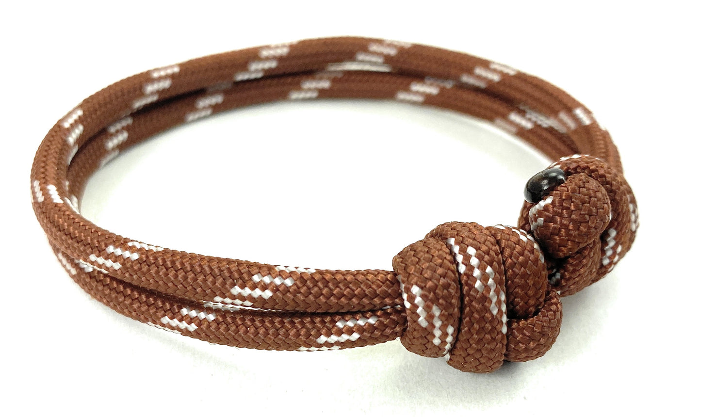 Paracord Surfer Armband-verstellbar-Maritimes Armband-Pigskin