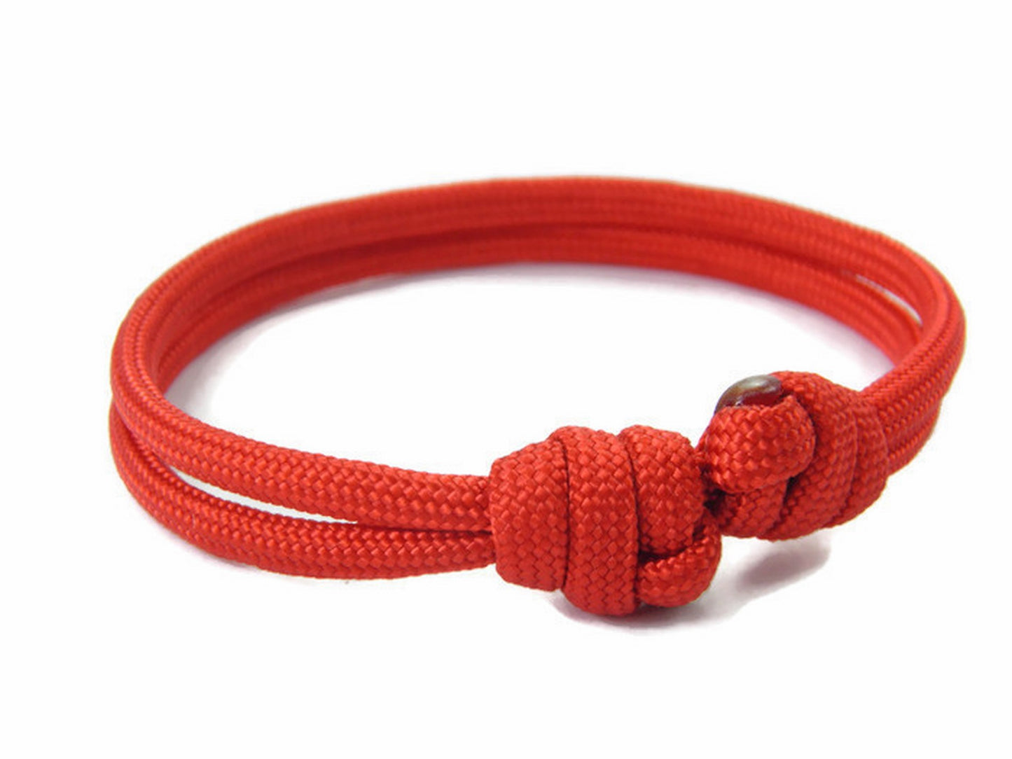 Paracord Surfer Armband-verstellbar-Maritimes Armband-Red