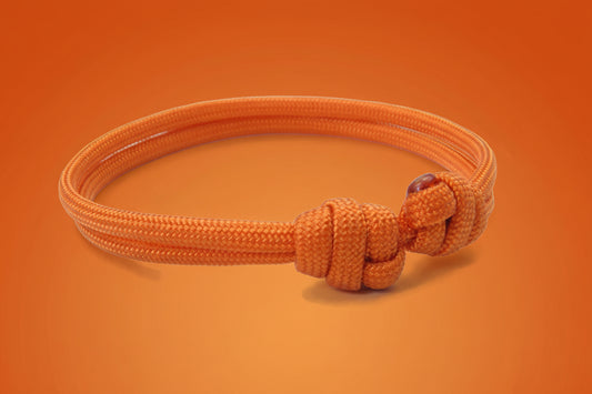 Paracord Surfer Armband-verstellbar-Maritimes Armband-Royal Orange