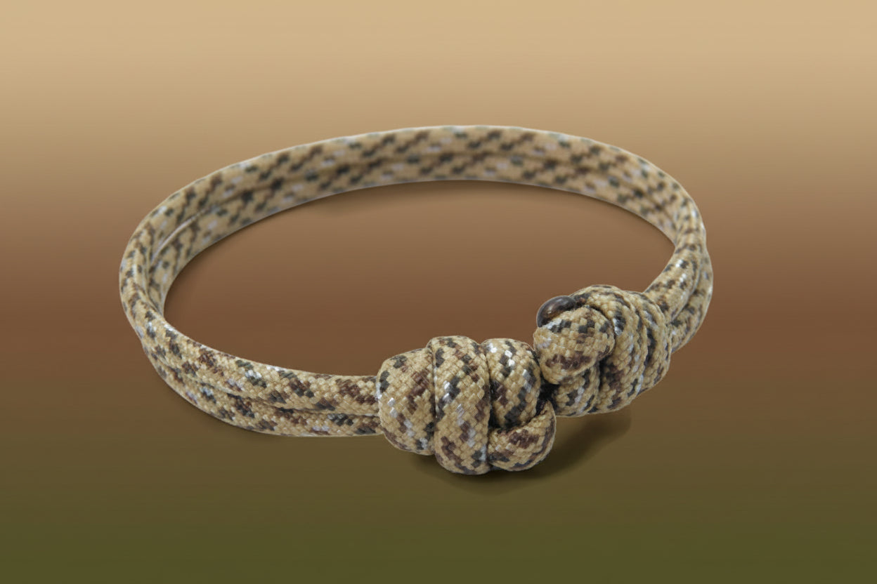 Paracord Surfer Armband-verstellbar-Maritimes Armband-Sand Camo
