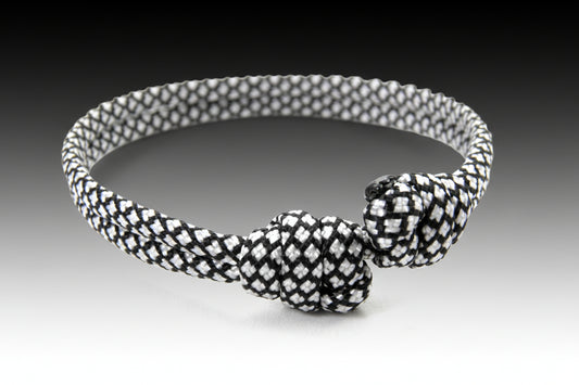 Paracord Surfer Armband-verstellbar-Maritimes Armband-Silver Diamonds