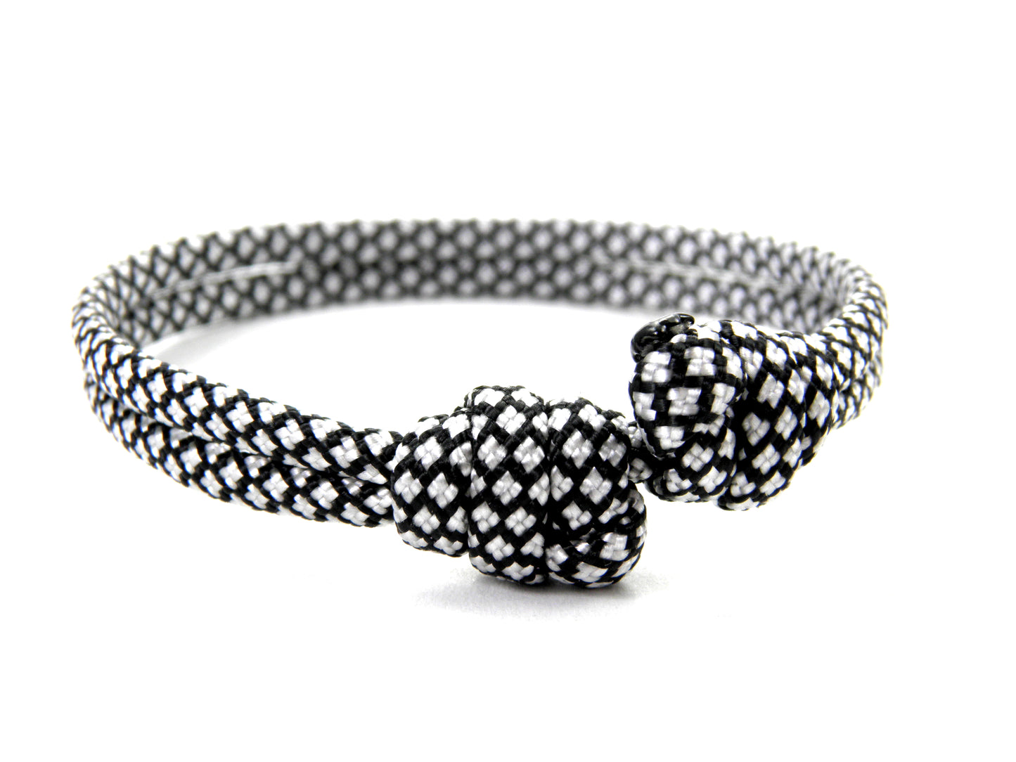 Paracord Surfer Armband-verstellbar-Maritimes Armband-Silver Diamonds