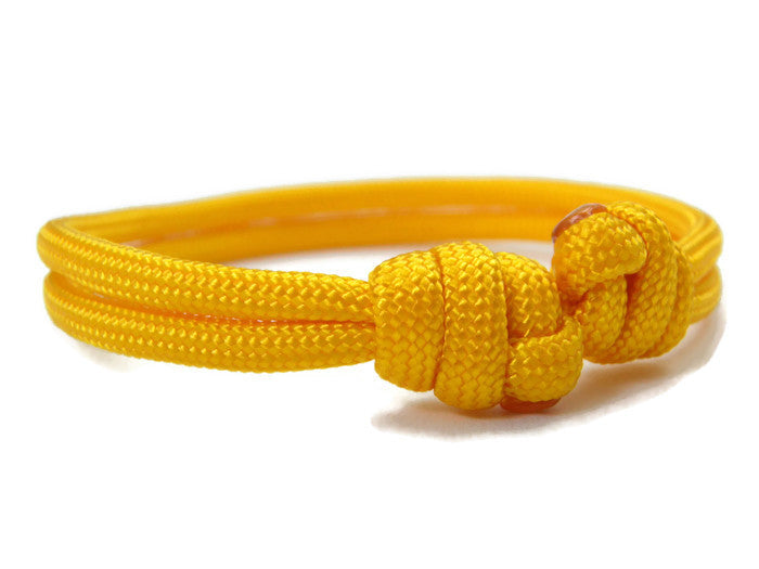 Paracord Surfer Armband-verstellbar-Maritimes Armband-Sunflower Gold