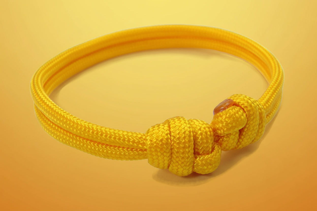 Paracord Surfer Armband-verstellbar-Maritimes Armband-Sunflower Gold