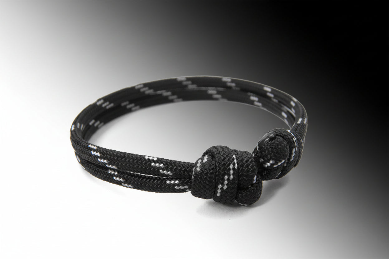 Paracord Surfer Armband-verstellbar-Maritimes Armband-Thin White Line