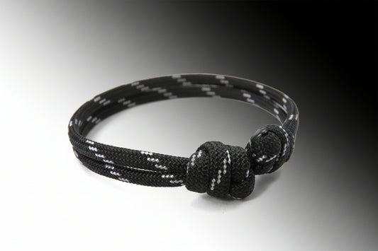 Paracord Surfer Armband-verstellbar-Maritimes Armband-Thin White Line