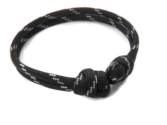 Paracord Surfer Armband-verstellbar-Maritimes Armband-Thin White Line