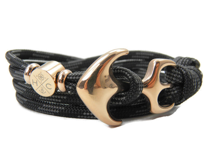 Maritimes Surfer Edelstahl Anker Armband-US Paracord III-Verstellbar-Unisex-Frauen, u. Männer-Geschenk-Touch of Grey