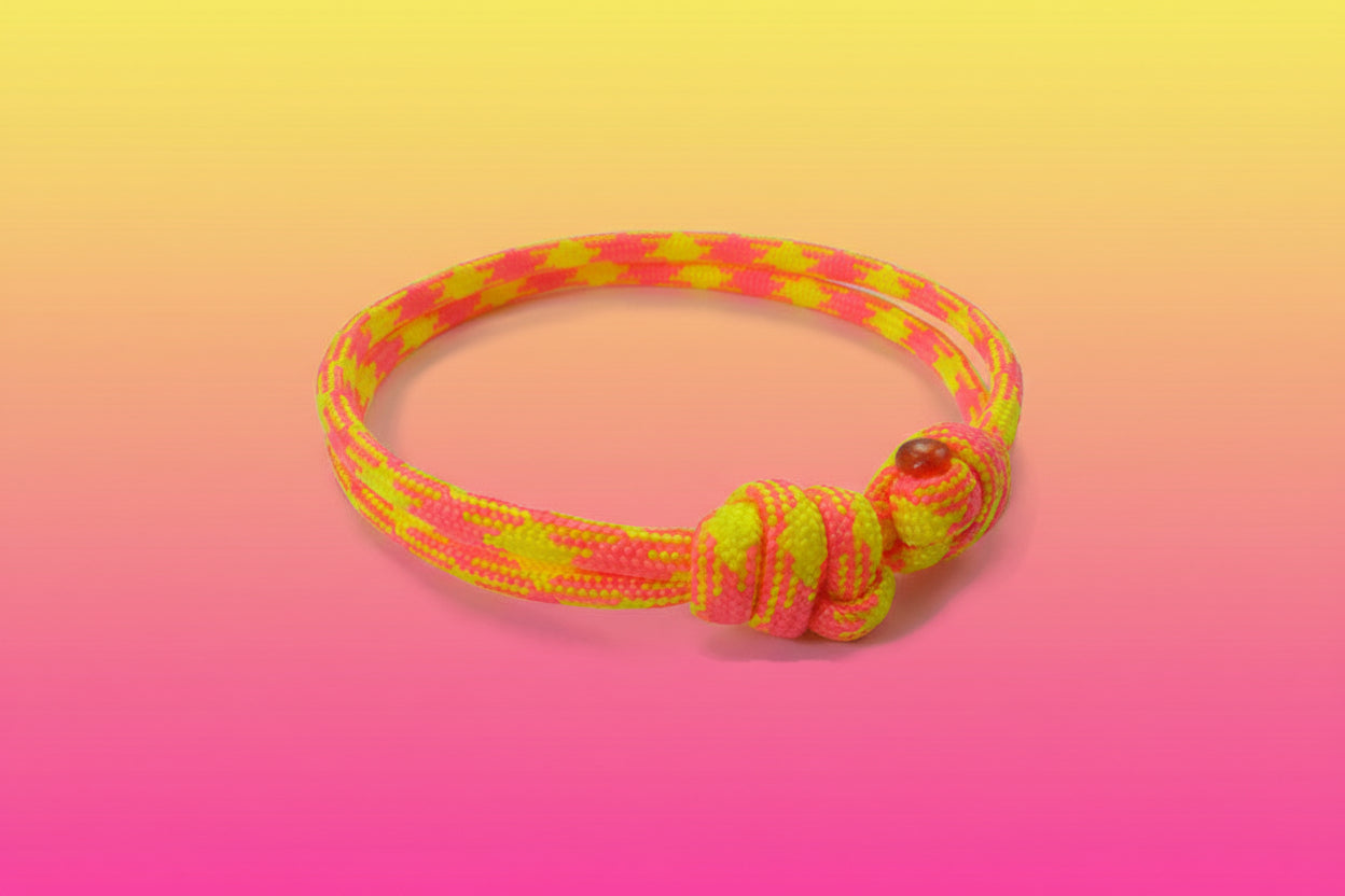 Paracord Surfer Armband-verstellbar-Maritimes Armband-Rosa Nocha