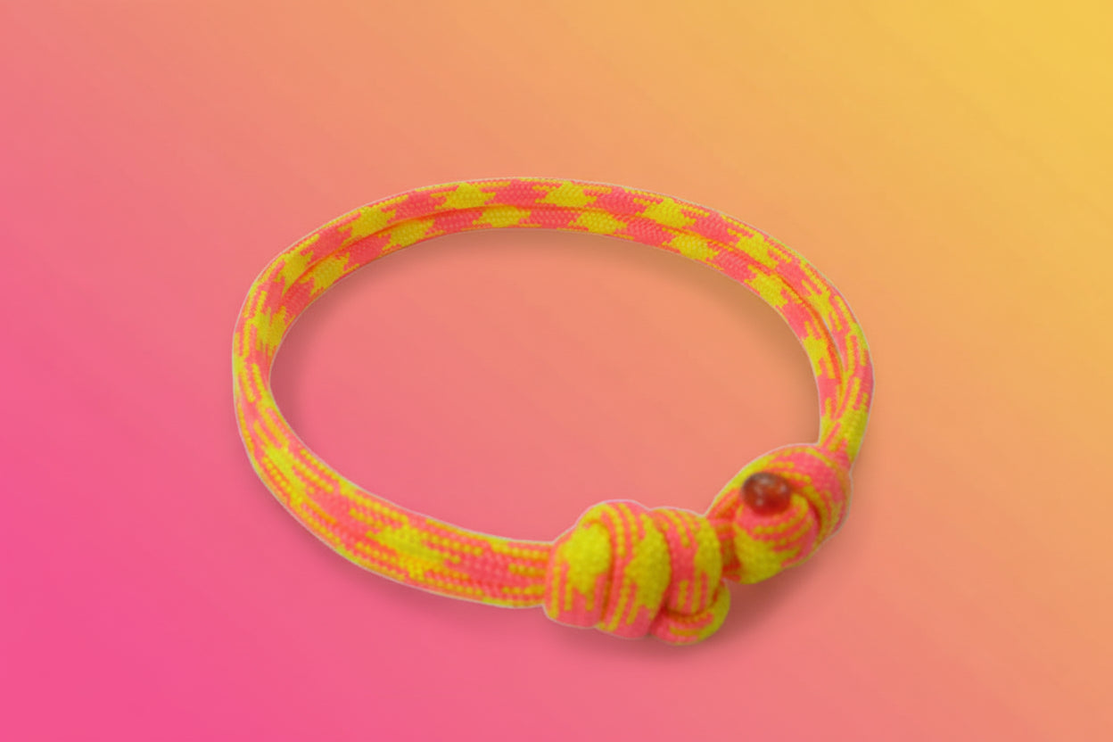 Paracord Surfer Armband-verstellbar-Maritimes Armband-Rosa Nocha