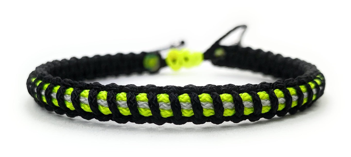 HanseCharms-Paracord Firefighter Armband-Verstellbar- Micro Cord Feuerwehr Armband